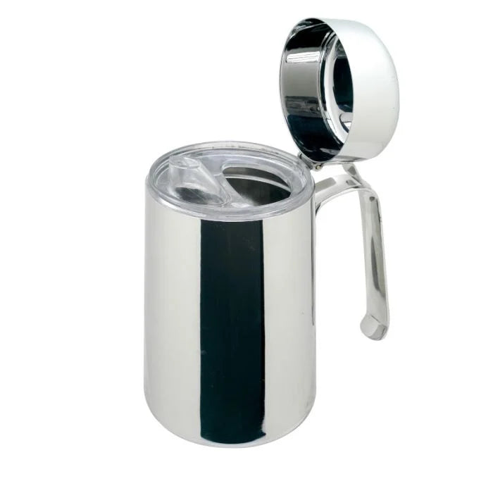 Oliera con dosatore salvagoccia in acciaio inox - 100 CL