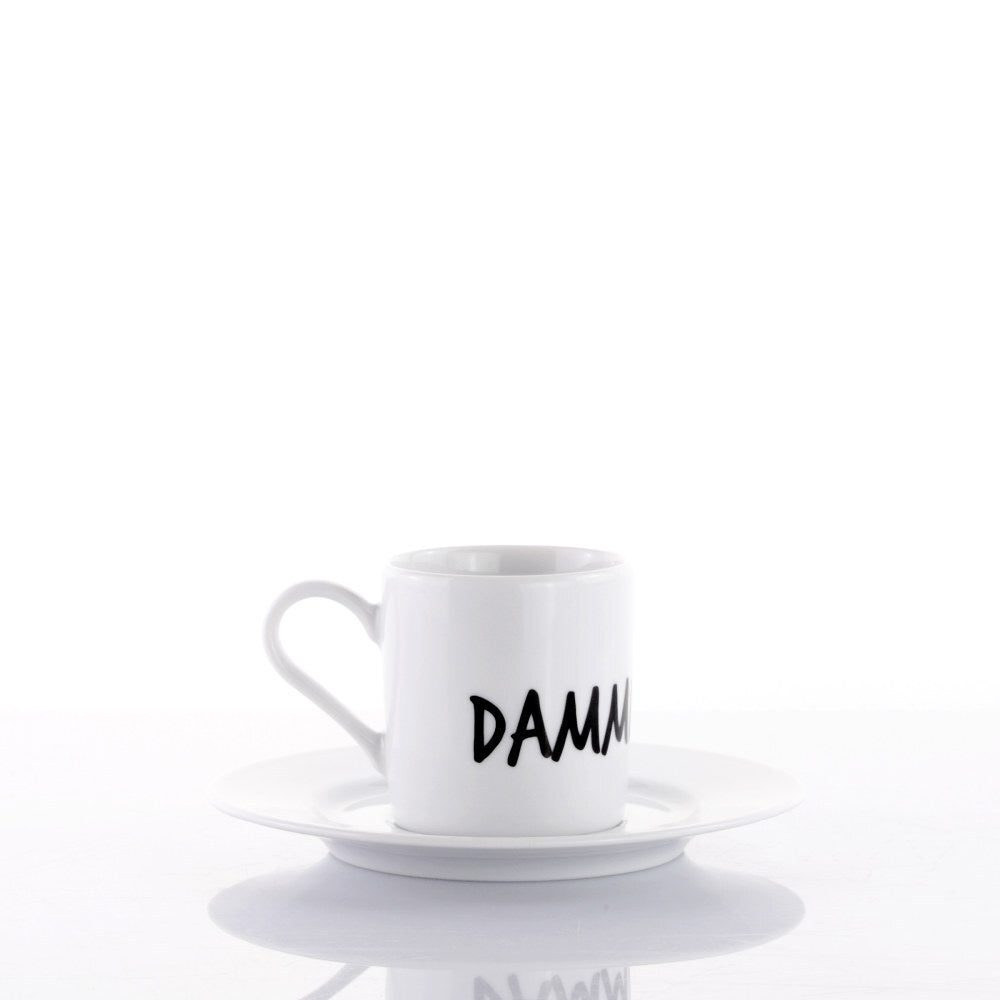 Tazza Caffè con piattino - " Dammi La Carica "