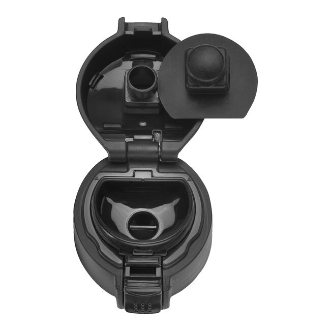 Thermo - Borraccia termica - 450 ml, acciaio inox - colore nero