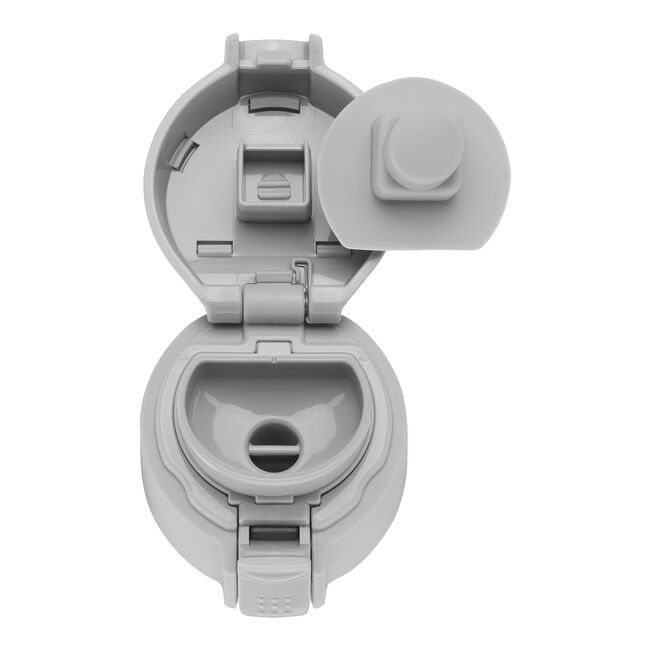 Thermo - Borraccia termica - 450 ml, acciaio inox - colore bianco