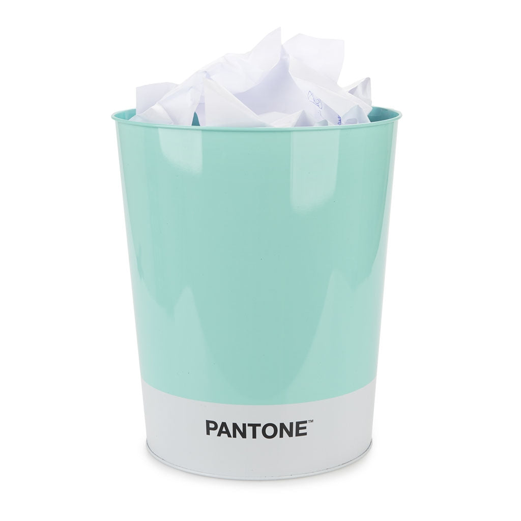 Cestino carta Pantone in latta - color turchese