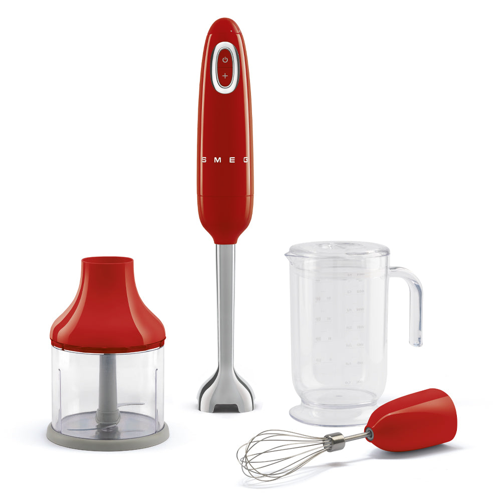 Frullatore a immersione Rosso con accessori inclusi