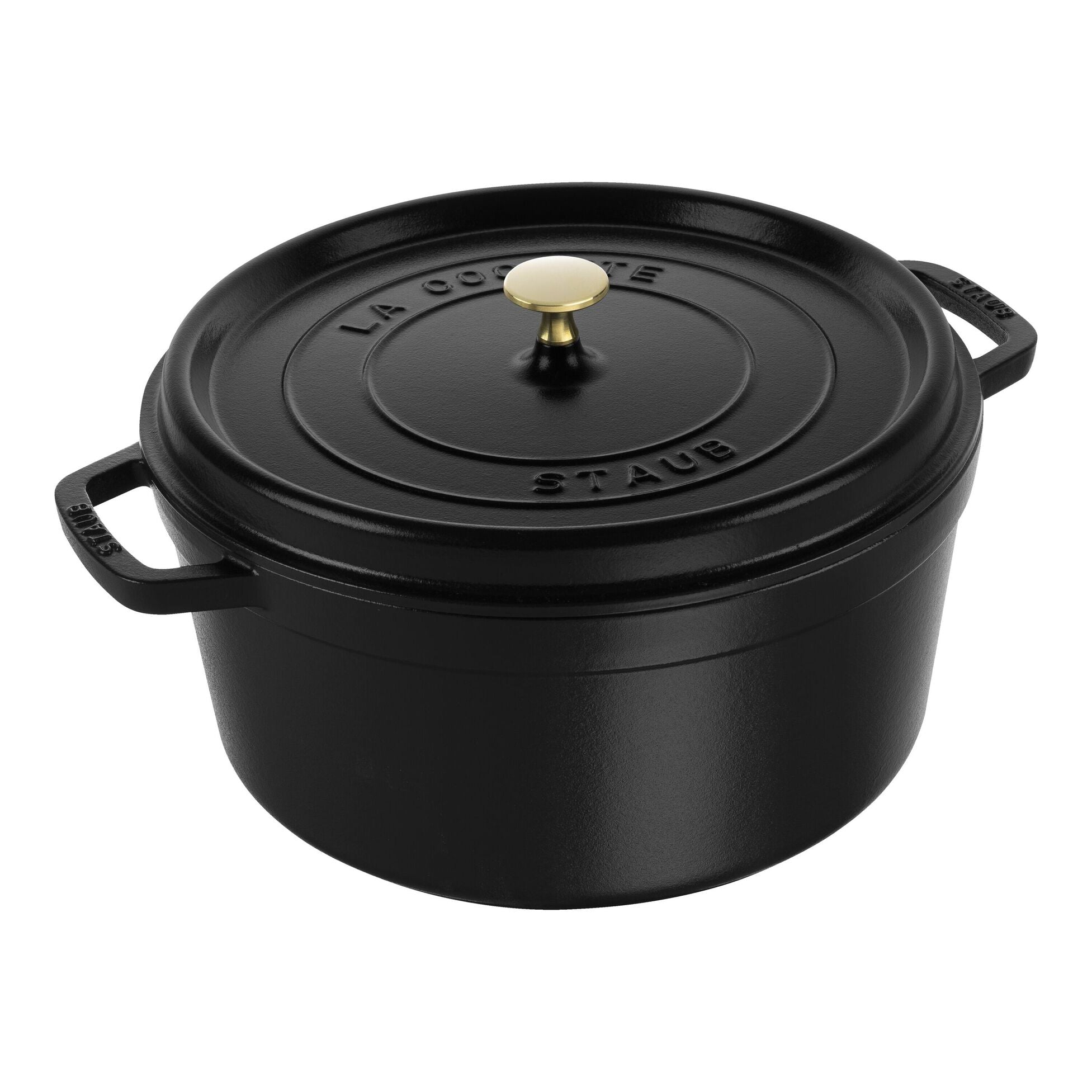 Cocotte rotonda - 30 cm, Nera
