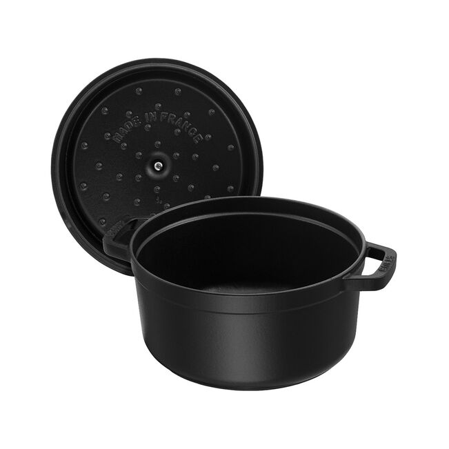 Cocotte rotonda - 30 cm, Nera