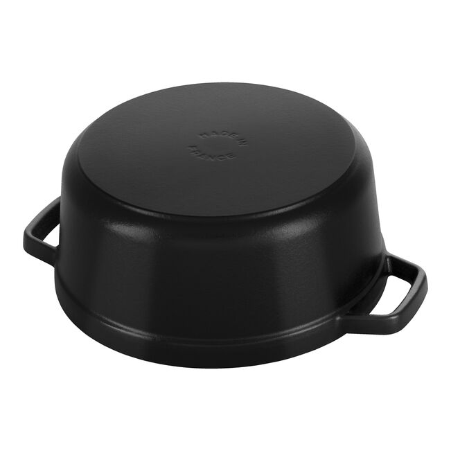 Cocotte rotonda - 30 cm, Nera