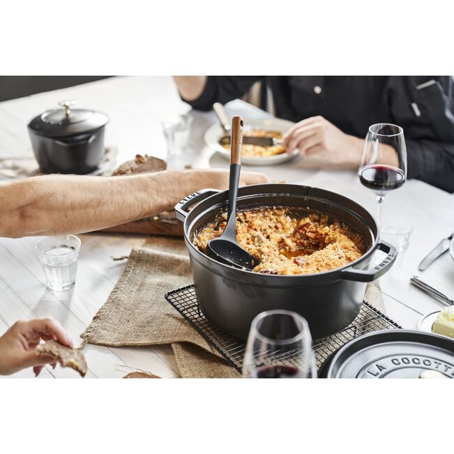 Cocotte rotonda - 30 cm, Nera