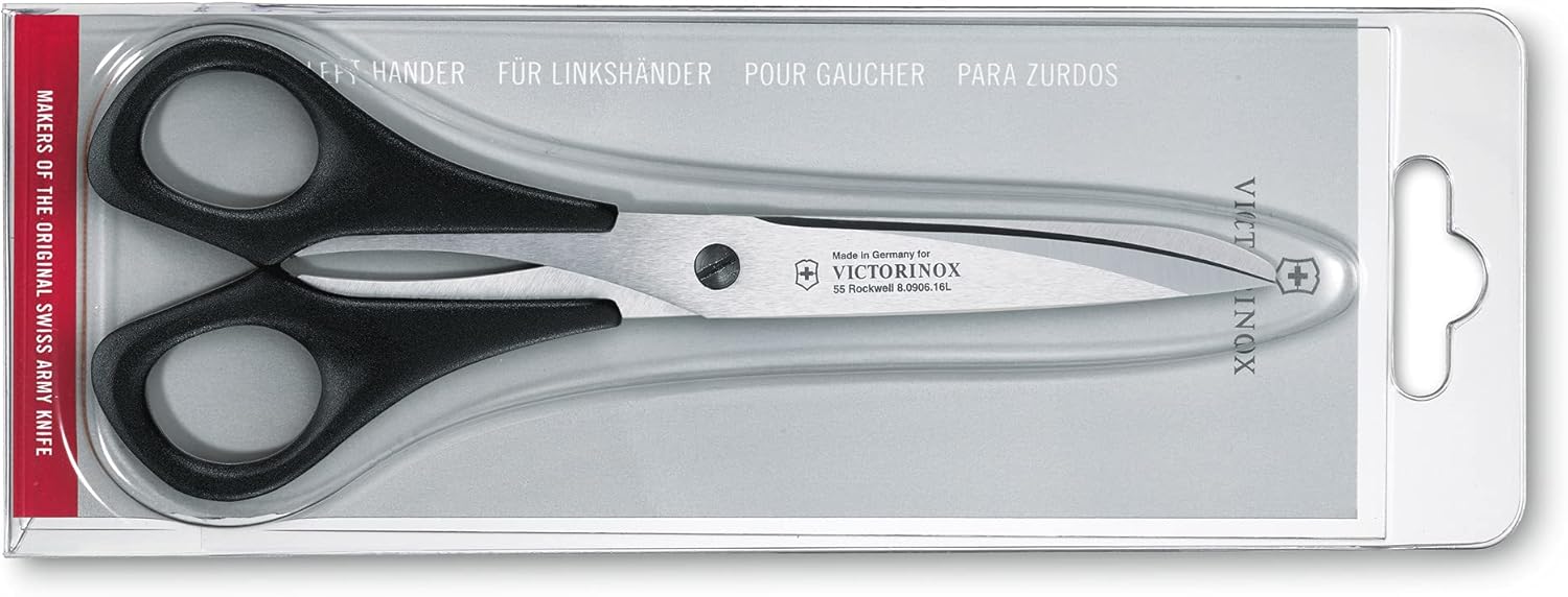 Forbici da casa per mancini - 16 cm, Nere