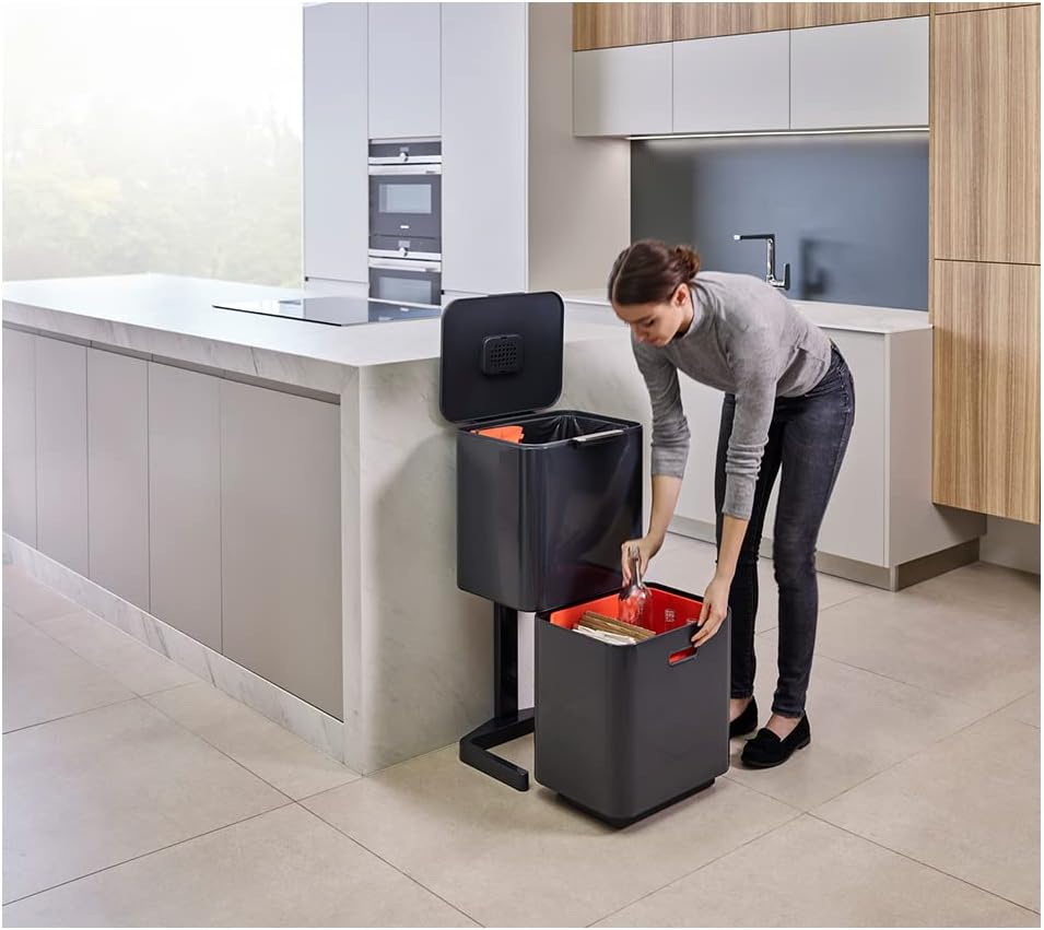 Totem Max, pattumiera da cucina 60l / Grafite