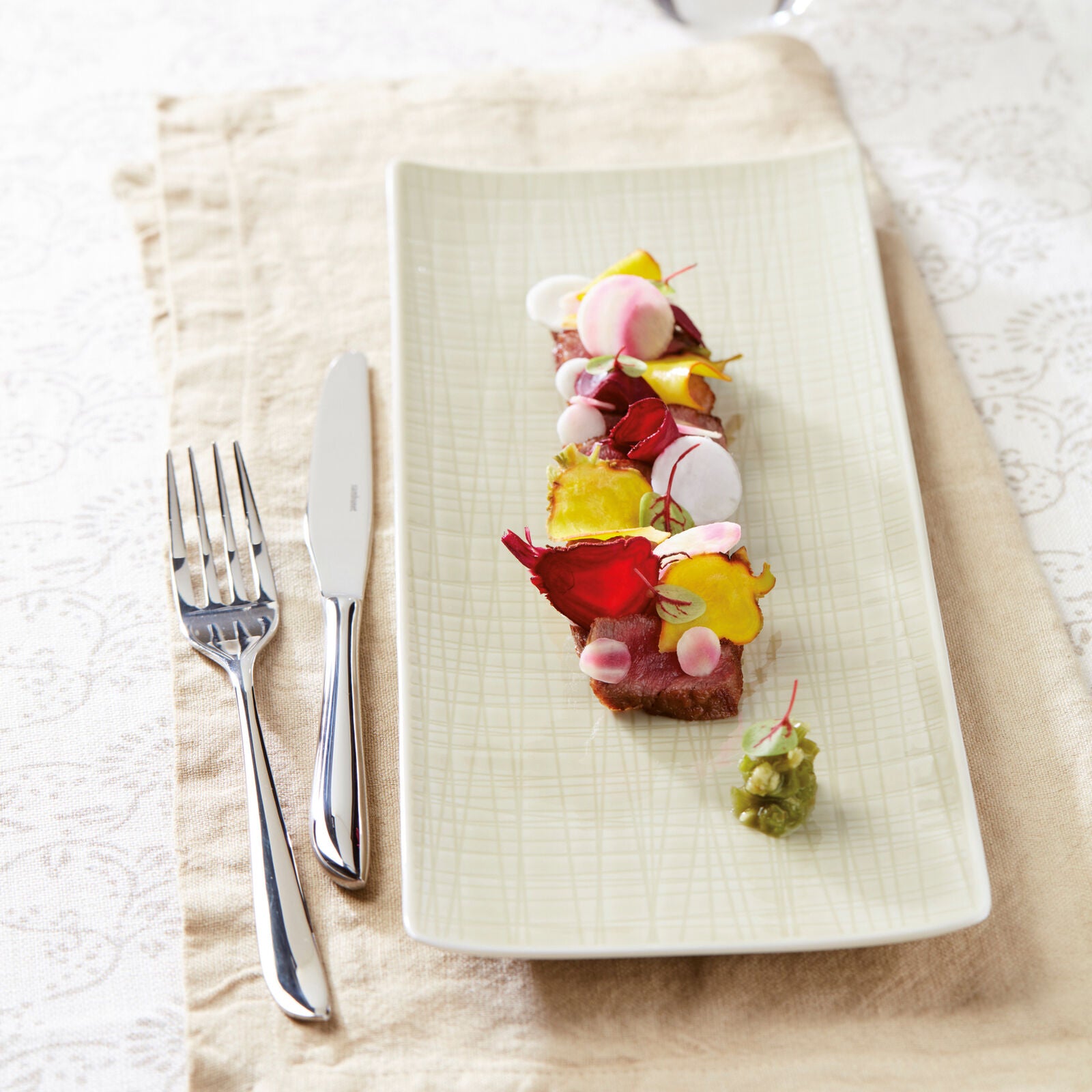 Leaf - Set 6 forchettine dolce in acciaio inox
