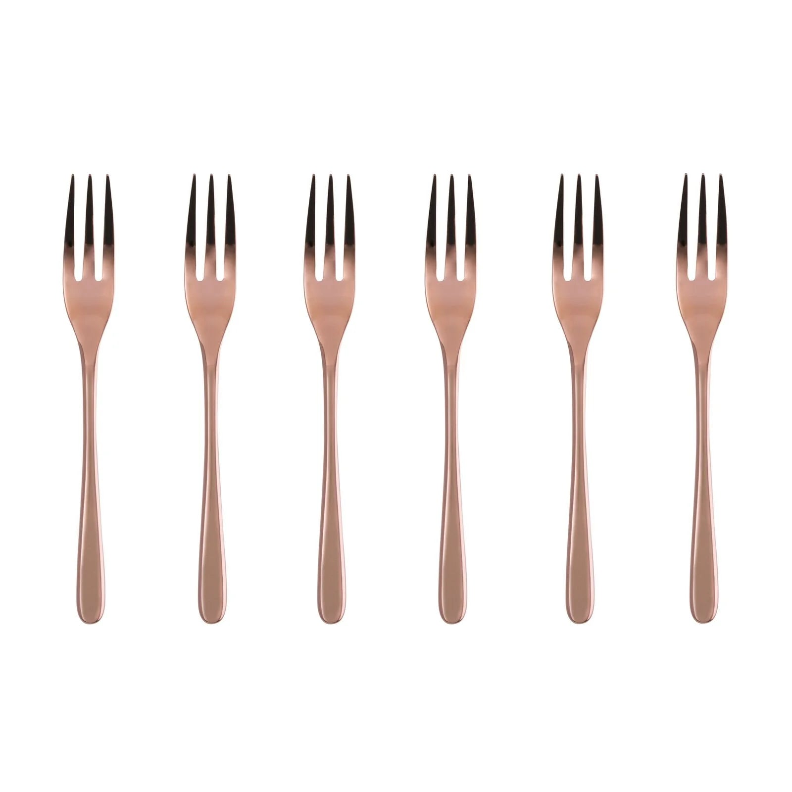 Taste - Set 6 forchettine dolce color copper