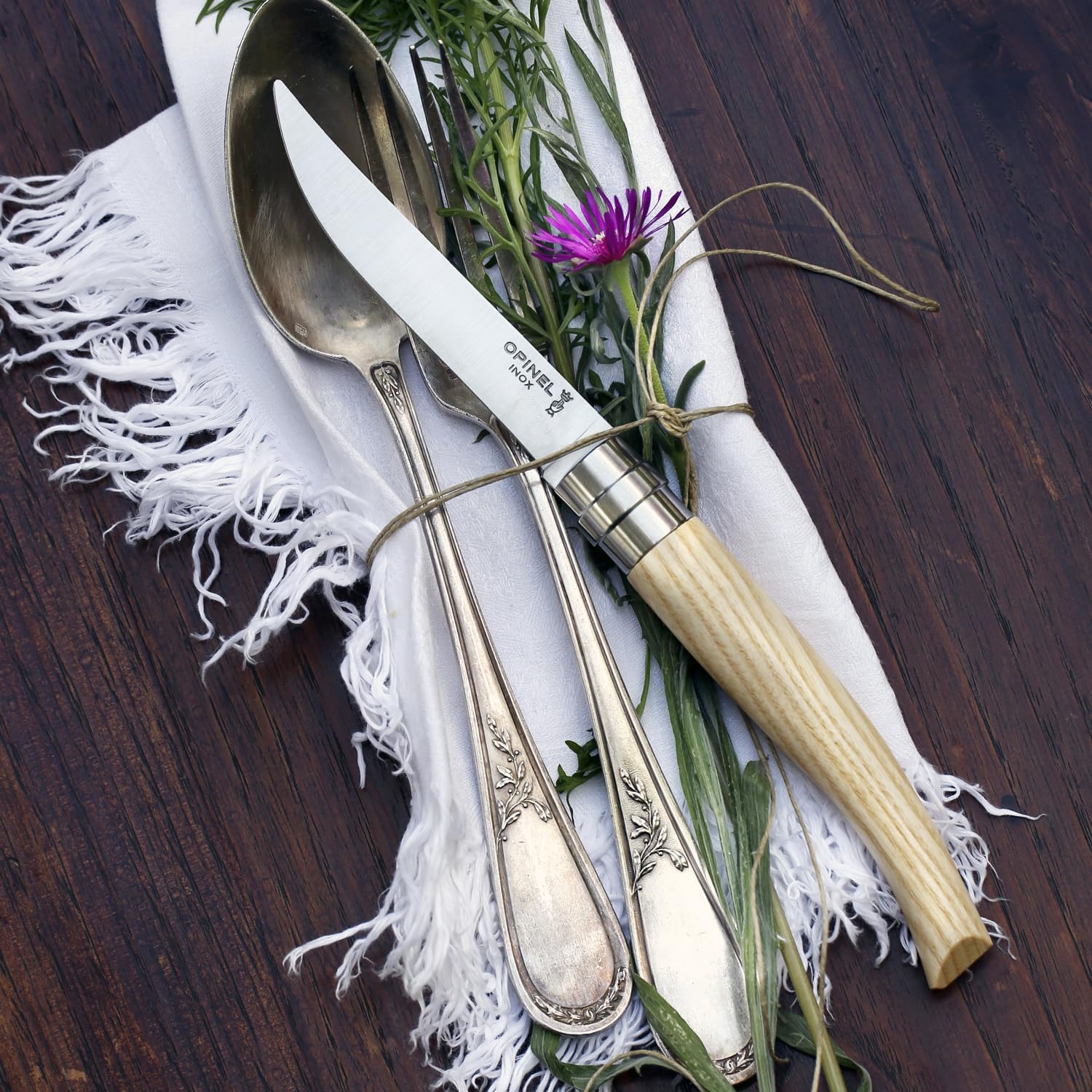 Coltelli Kit Tavola - Cofanetto di frassino Table Chic