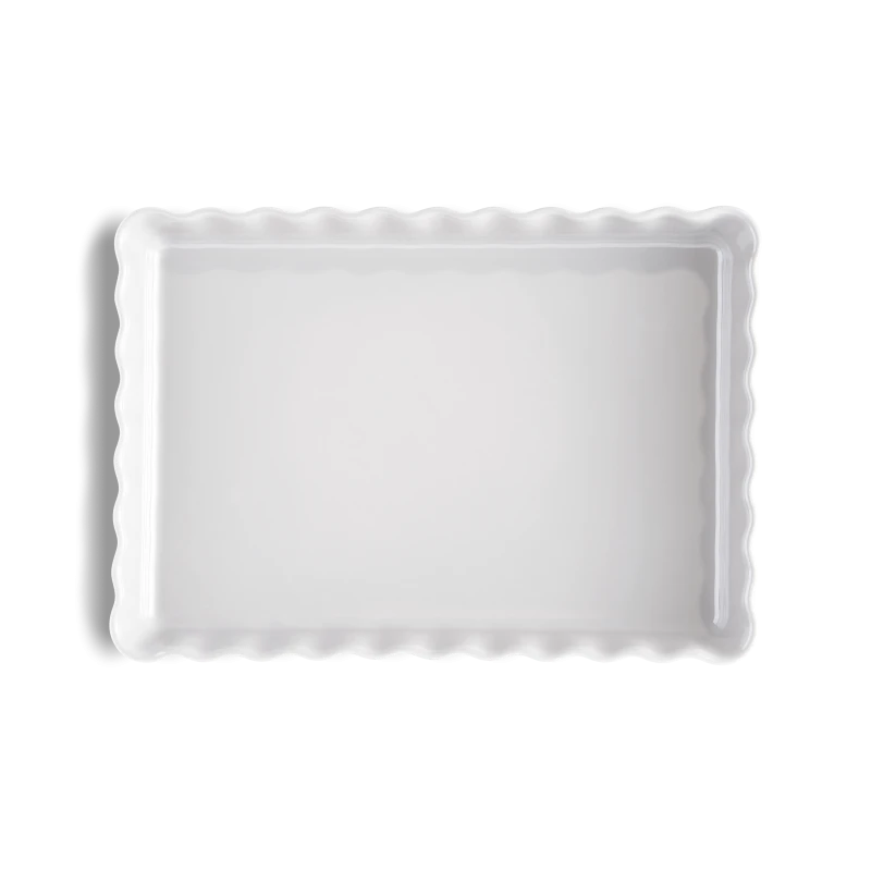 Tortiera Rettangolare - color farina - 33,5 cm