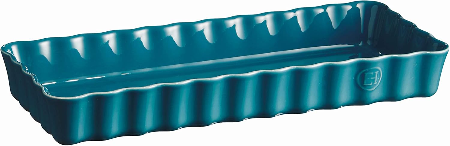 Tortiera Rettangolare Lunga - colore blu - 36,5 cm