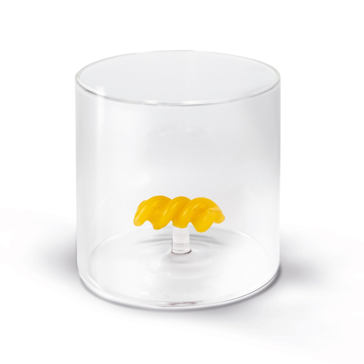 Bicchiere in vetro borosilicato - 250 ml / Decoro Pasta Fusillo