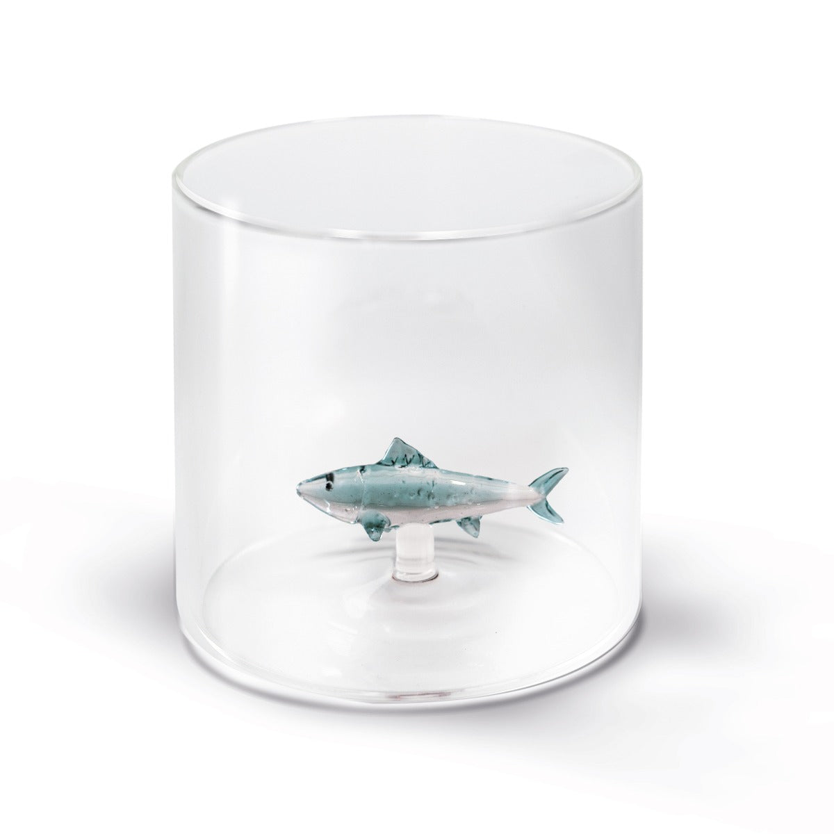 Bicchiere in vetro borosilicato - 250 ml / Decoro Tonno