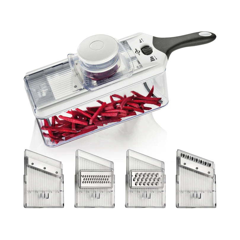 Affettaverdure "Vario" - 4 lame intercambiabili / Acciaio Inox