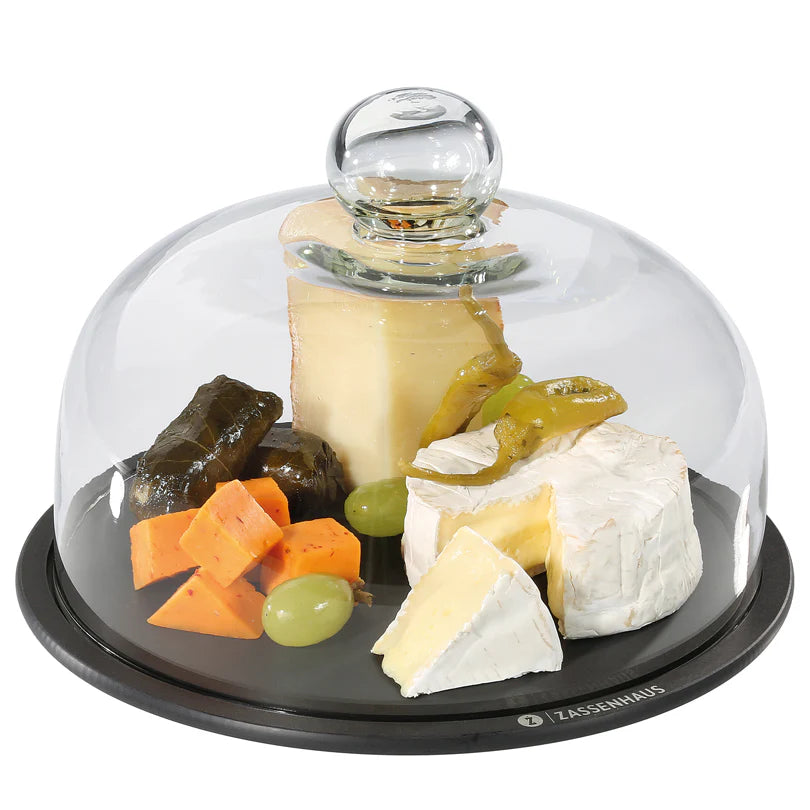 Set 2 Pezzi Campana con Piatto per formaggio tonda "Comfort Plus"