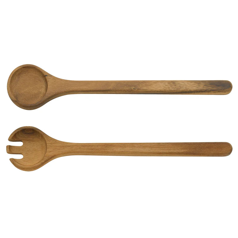 Kit 2 pezzi Posate Insalata - Legno di Acacia
