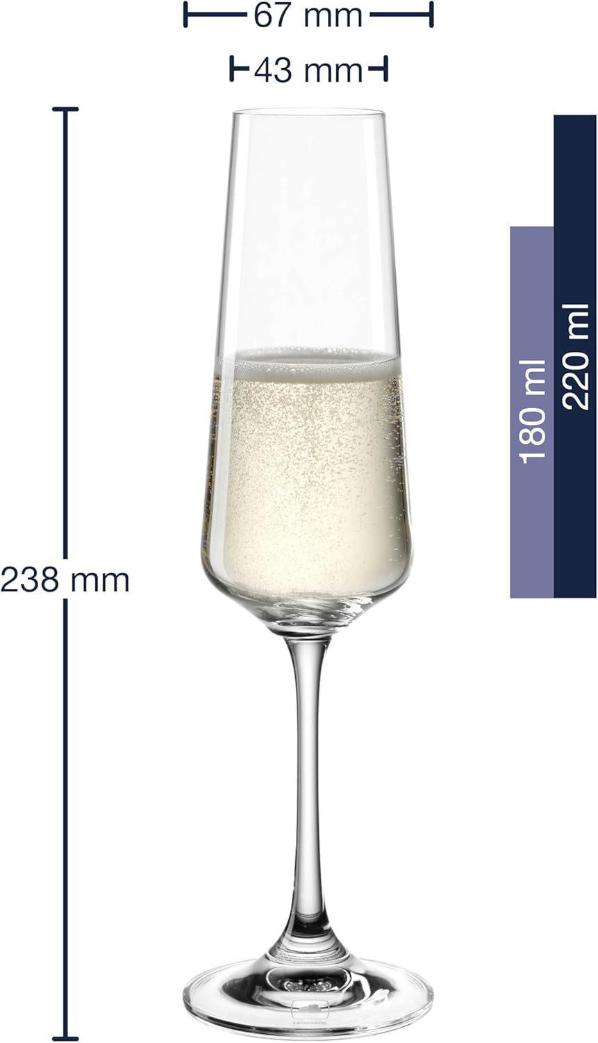 Set di 6 bicchieri Spumante