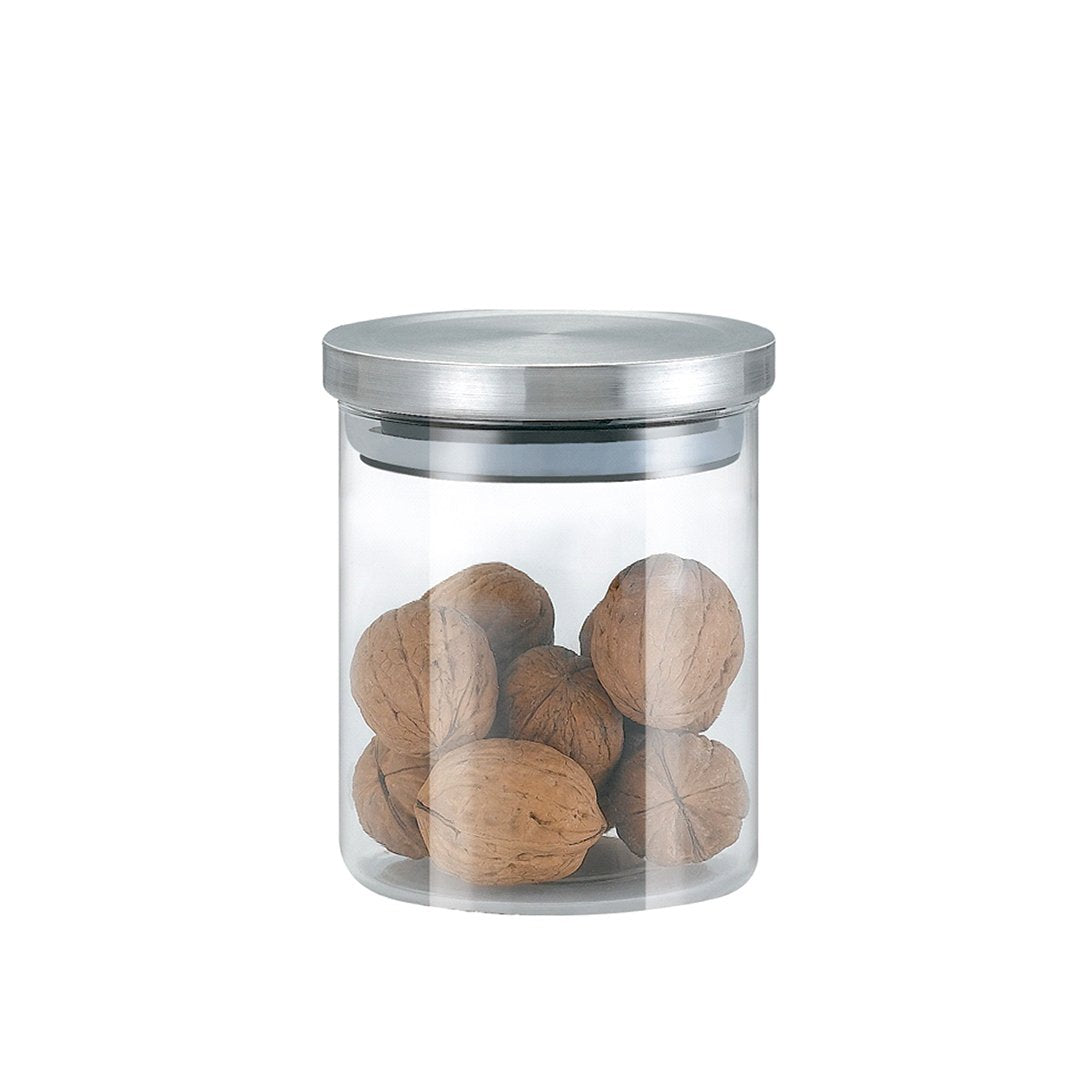 Barattolo in Vetro - Acciaio Inox 600ml