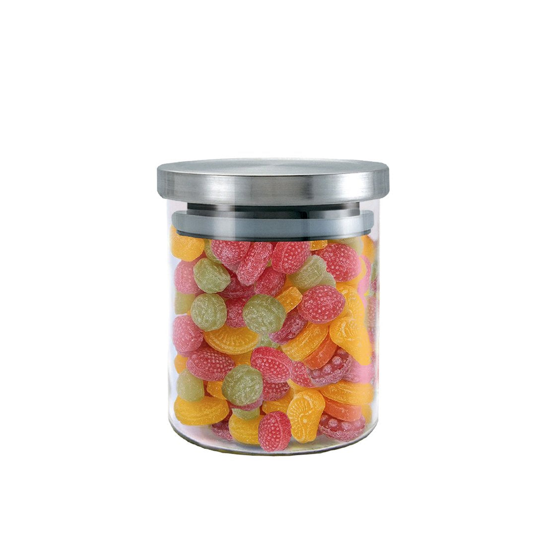 Barattolo in Vetro - Acciaio Inox 600ml