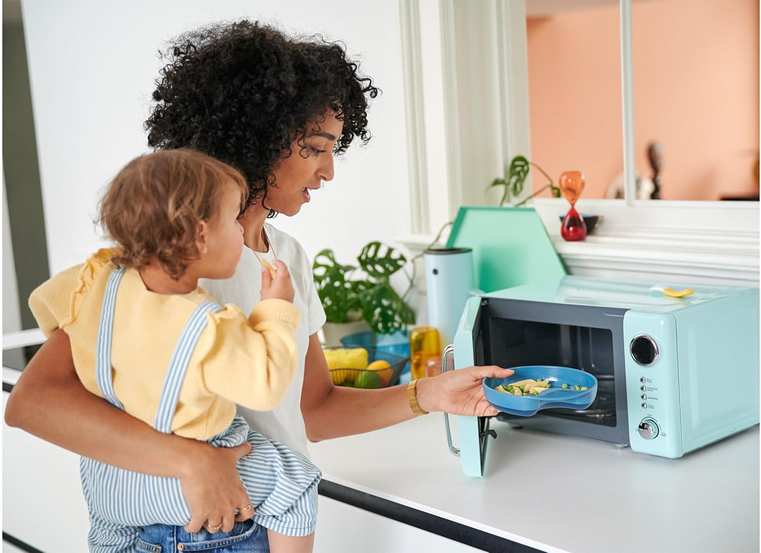 Piatto per pappa antiscivolo "Mio - Flowers & Butterflies"