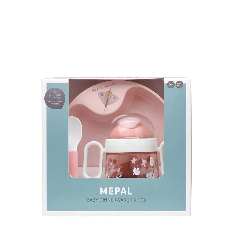 Set 3 Pezzi pappa per neonati "Mio - Flowers & Butterflies"