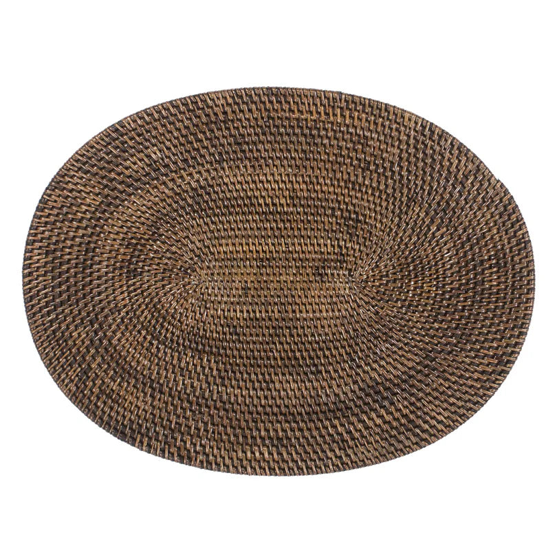Tovaglietta all'americana ovale - 40x30 cm / Rattan