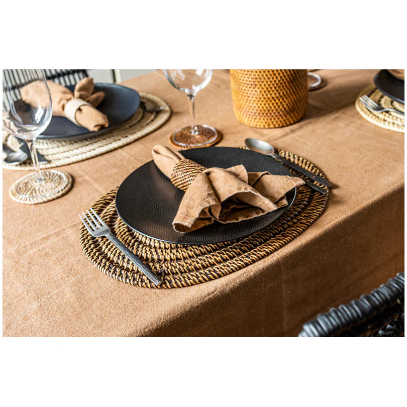 Tovaglietta all'americana ovale - 40x30 cm / Rattan