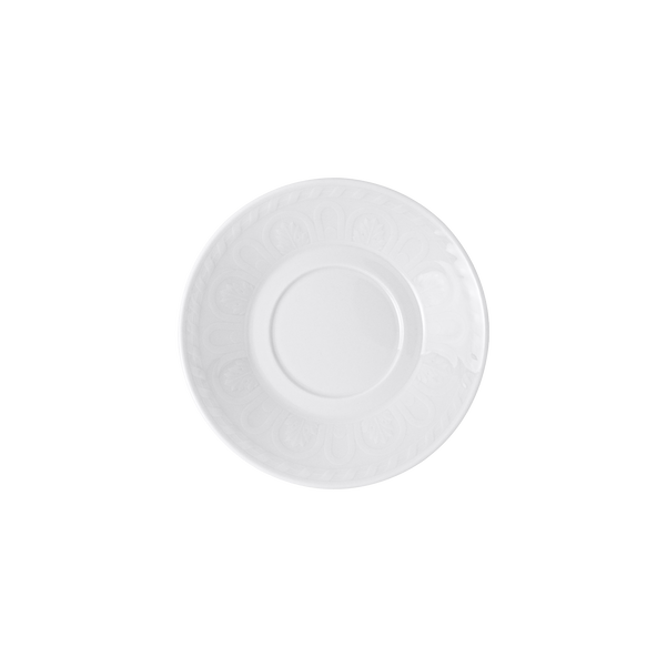 Cellini Piattino per tazzina da caffè in porcellana di colore bianco 12,3 cm