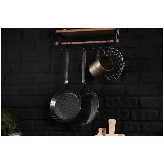 Forge Padella in ferro - 24 cm, acciaio al carbonio