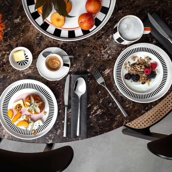 "Memphis" Piattino per tazzina da caffè / Bianco