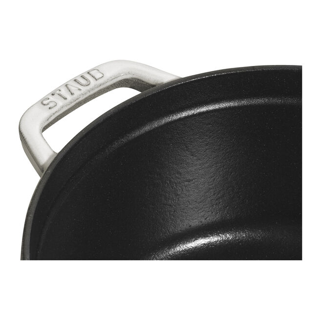 Cocotte rotonda - 24 cm, color tartufo bianco