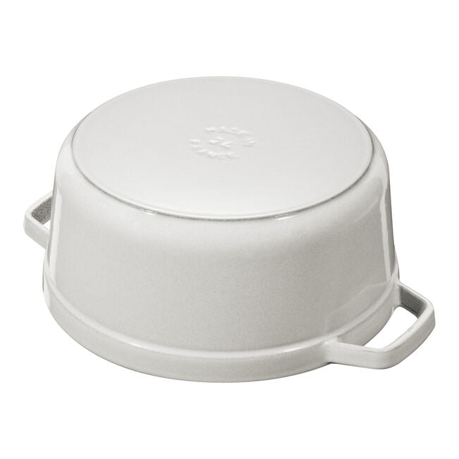 Cocotte rotonda - 24 cm, color tartufo bianco