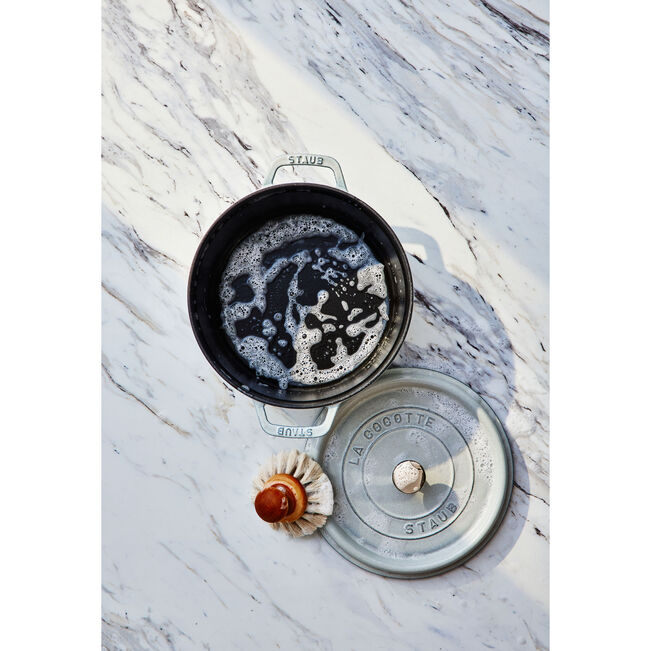 Cocotte rotonda - 24 cm, color tartufo bianco