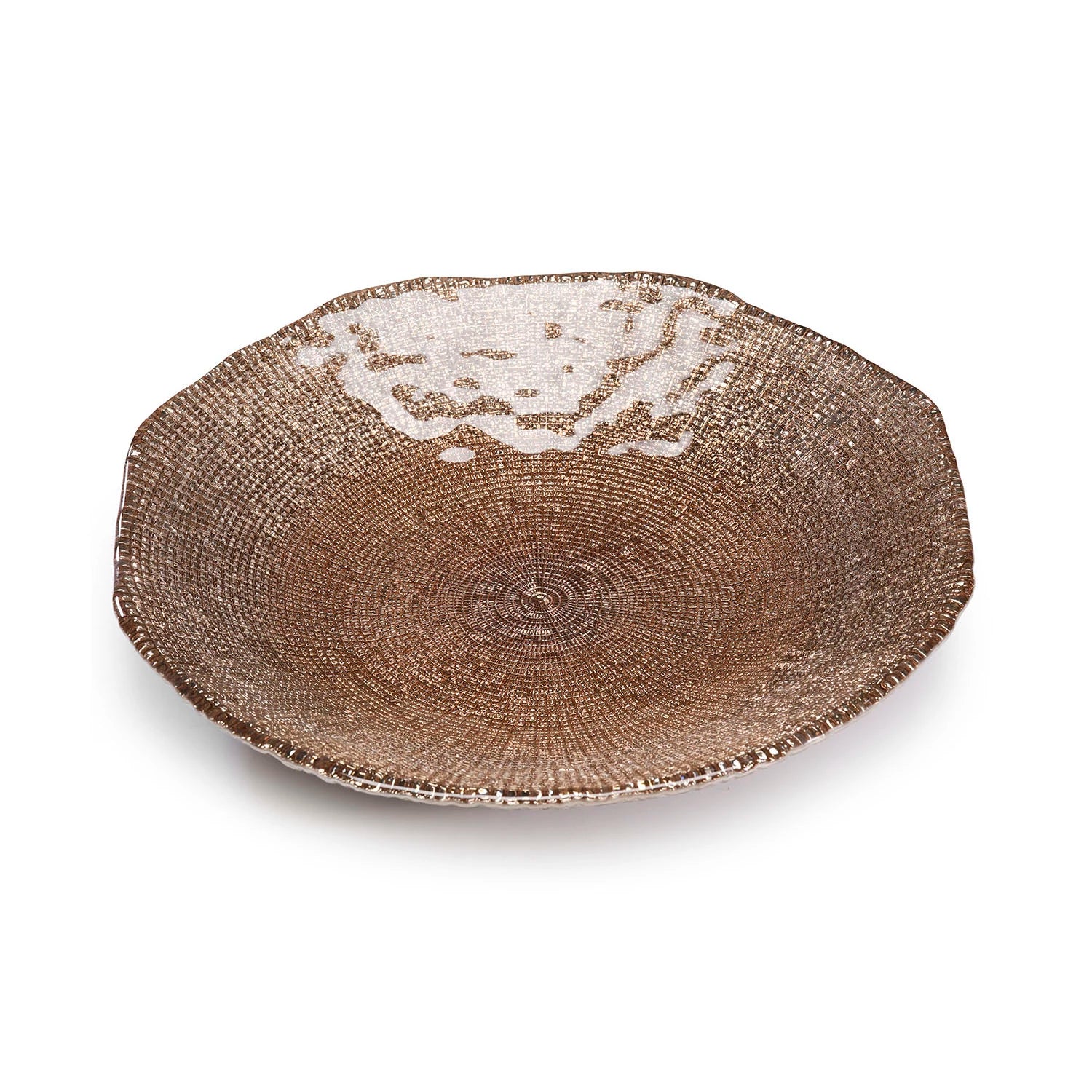 "Diamanté" centrotavola - 33 cm / Nocciola