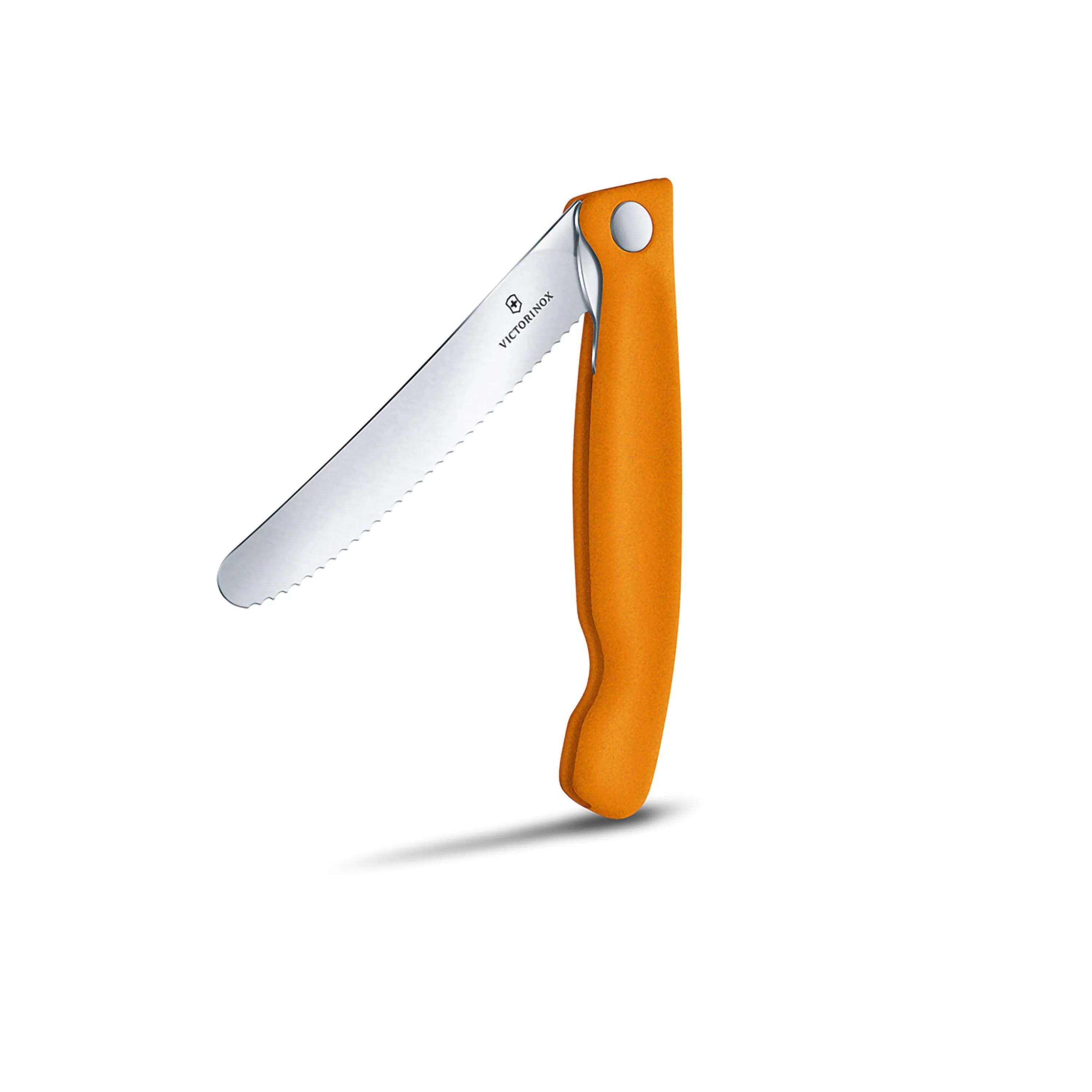 Coltello da tavola-picnic - pieghevole / Arancione