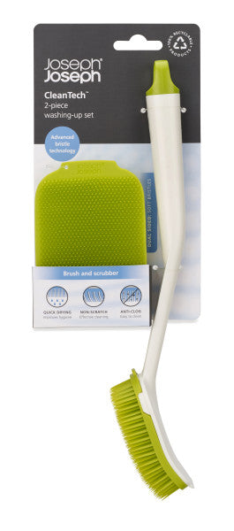 SET DI SPAZZOLA PER STOVIGLIE E SCRUBBER - CLEAN TECH