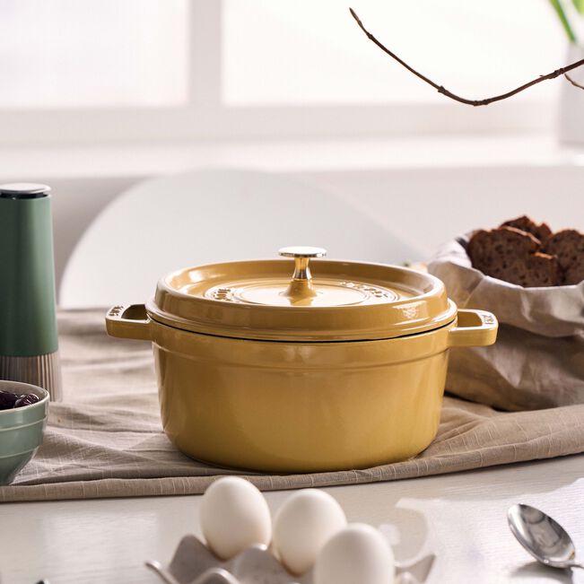 Cocotte rotonda - 24 cm, citron