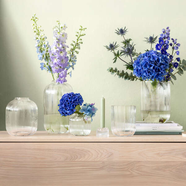 Fleur Vaso trasparente, 16 x 22,5 cm, vetro