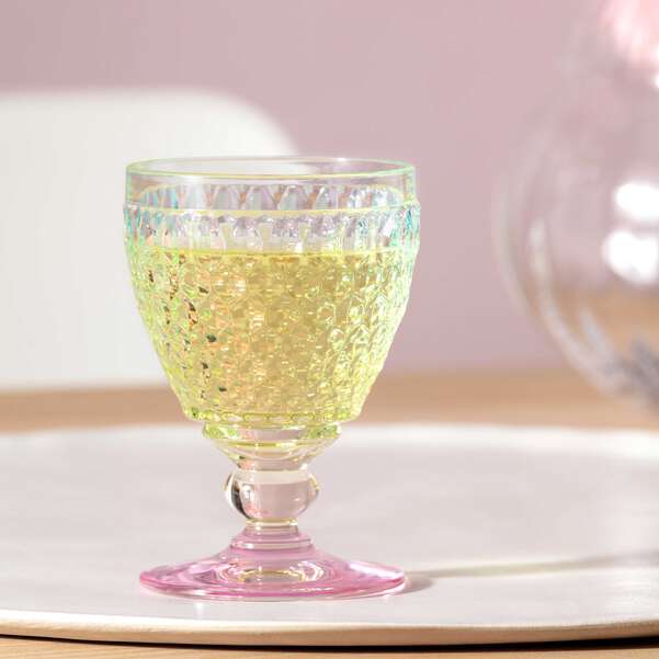 Boston Bicchiere da vino bianco multicolore, 125 ml, cristallo