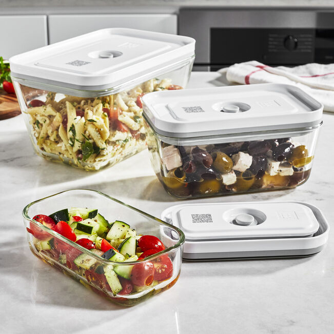Fresh & Save Contenitore sottovuoto S, vetro, grigio