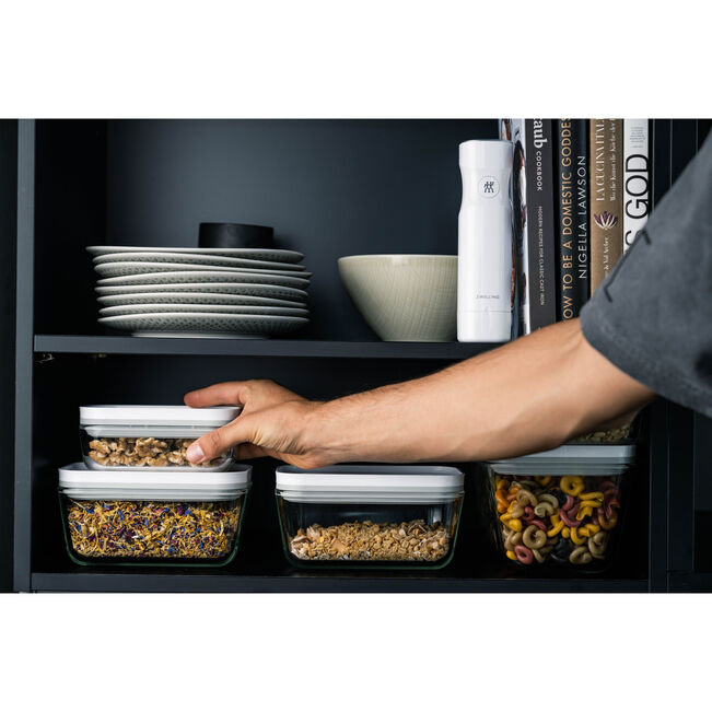 Fresh & Save Contenitore sottovuoto S, vetro, grigio