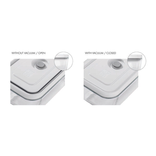 Fresh & Save Contenitore sottovuoto S, vetro, grigio
