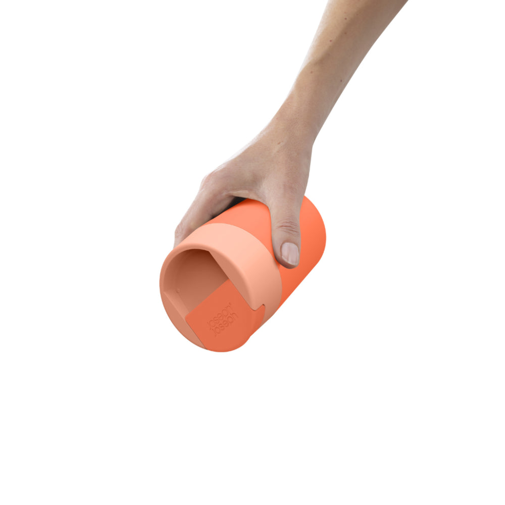 Tazza da viaggio color corallo Sipp™ con coperchio igienico 340 ml