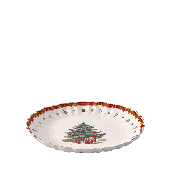 Toy's Delight Piatto da portata rosso, Ø45,7 cm, Premium Porcelain