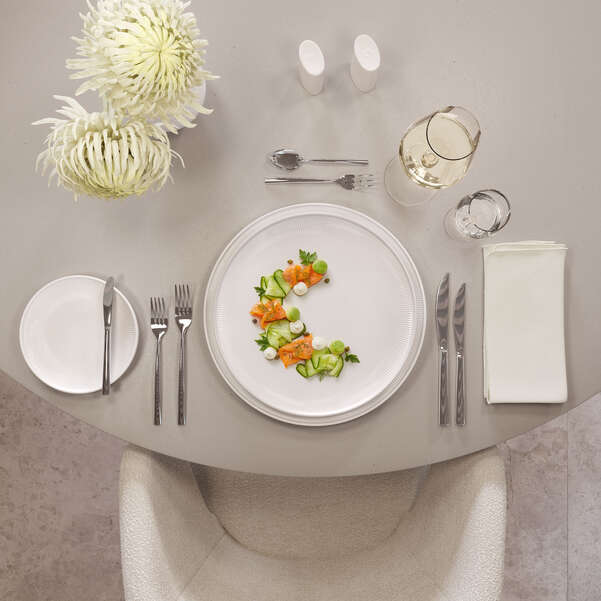 Afina Piatto gourmet bianco, Ø32,1 cm, Premium Porcelain