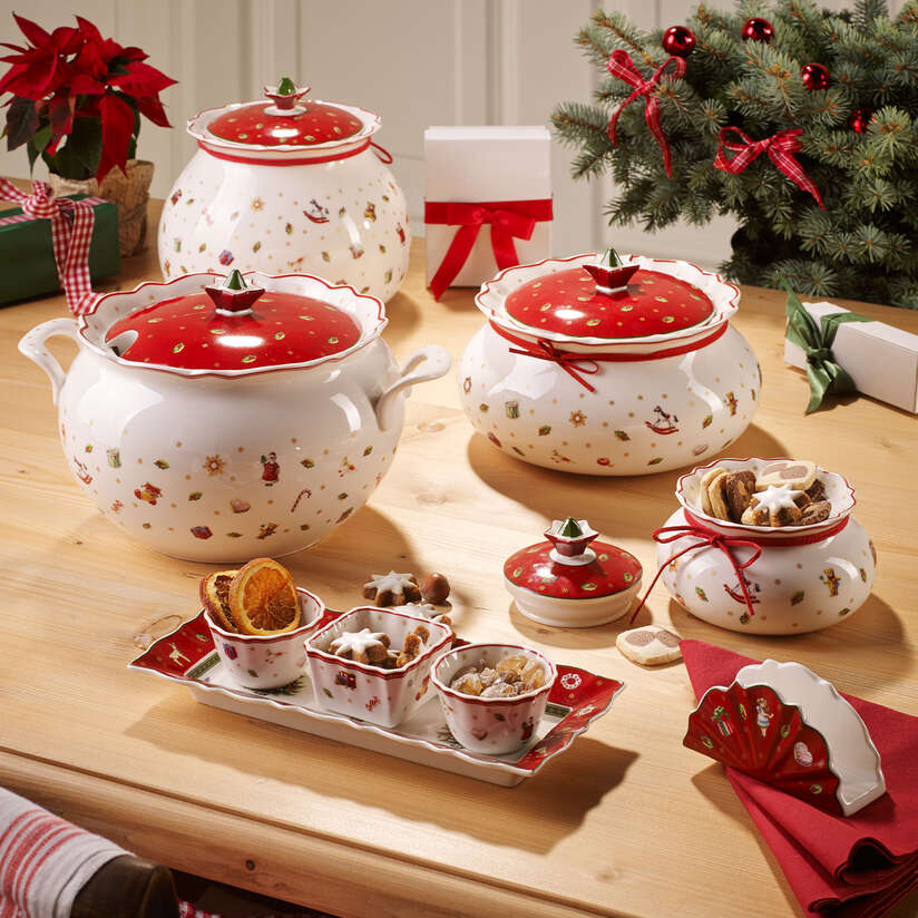Toy's Delight Terrina rossa, 3,3 l, Premium Porcelain