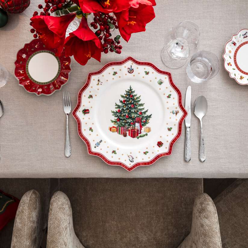 Toy's Delight Piatto da pane rosso, Ø17,9 cm, Premium Porcelain