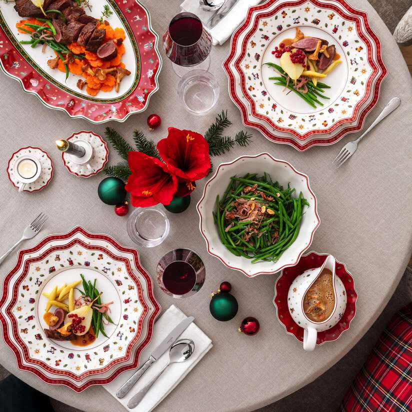 Toy's Delight Salsiera con piattino multicolore, Premium Porcelain